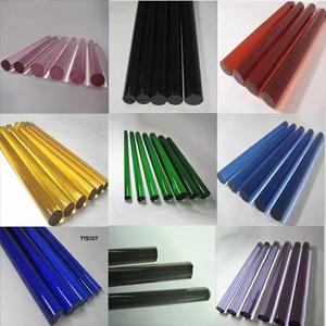Colored Borosilicate Glass Rods