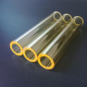 Custom Design Samarium Doped Filter Glass flow Tube
