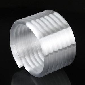 Custom Milky Quartz Spiral Helical Tubes Fused Quartz Coils Tubing Custom Milky Quartz Spiral Helical Tubes Fused Quartz Coils Tubing