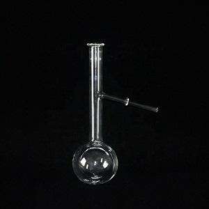Laboratory Glassware 5ml to 5000ml Quartz Distillation flask branch angle 75