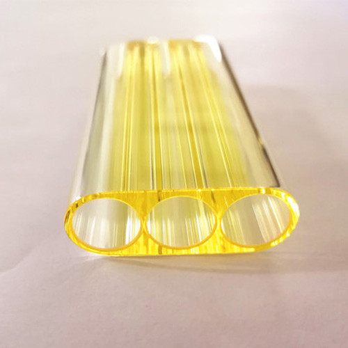 Samarium doped glass flow tube for laser hair removal