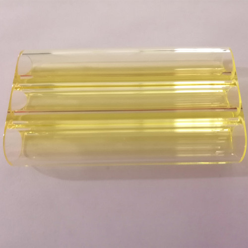 Samarium doped glass flow tube for laser hair removal