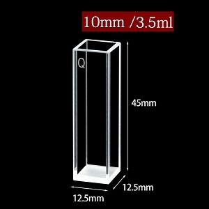 Standard Rectangular UV Quartz Cuvette With PTEE Cover for Spectrometer Standard Rectangular UV Quartz Cuvette With PTEE Cover for Spectrometer