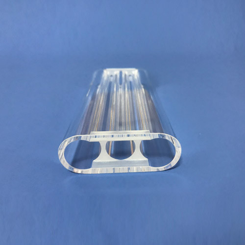 Quartz Triple Bore Quartz Flow Tubes for Medical Laser