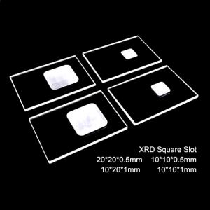XRD Glass Microscope Slide, X diffractometer powder slide, grooved glass Used in XRD Instruments